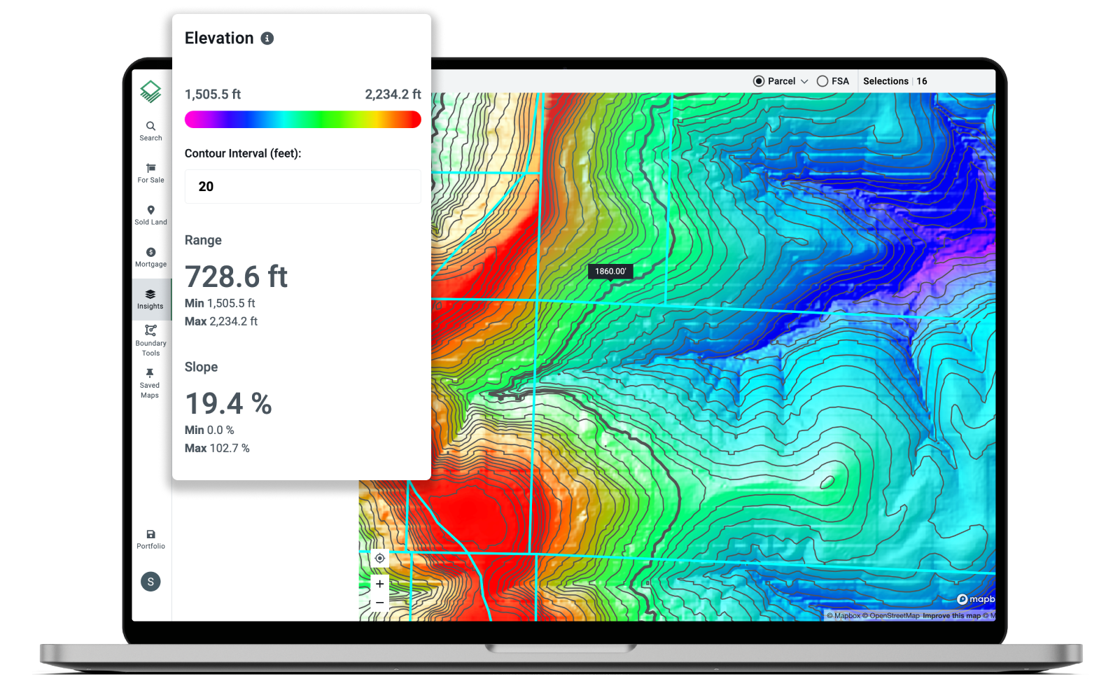 Acres Topographic Map