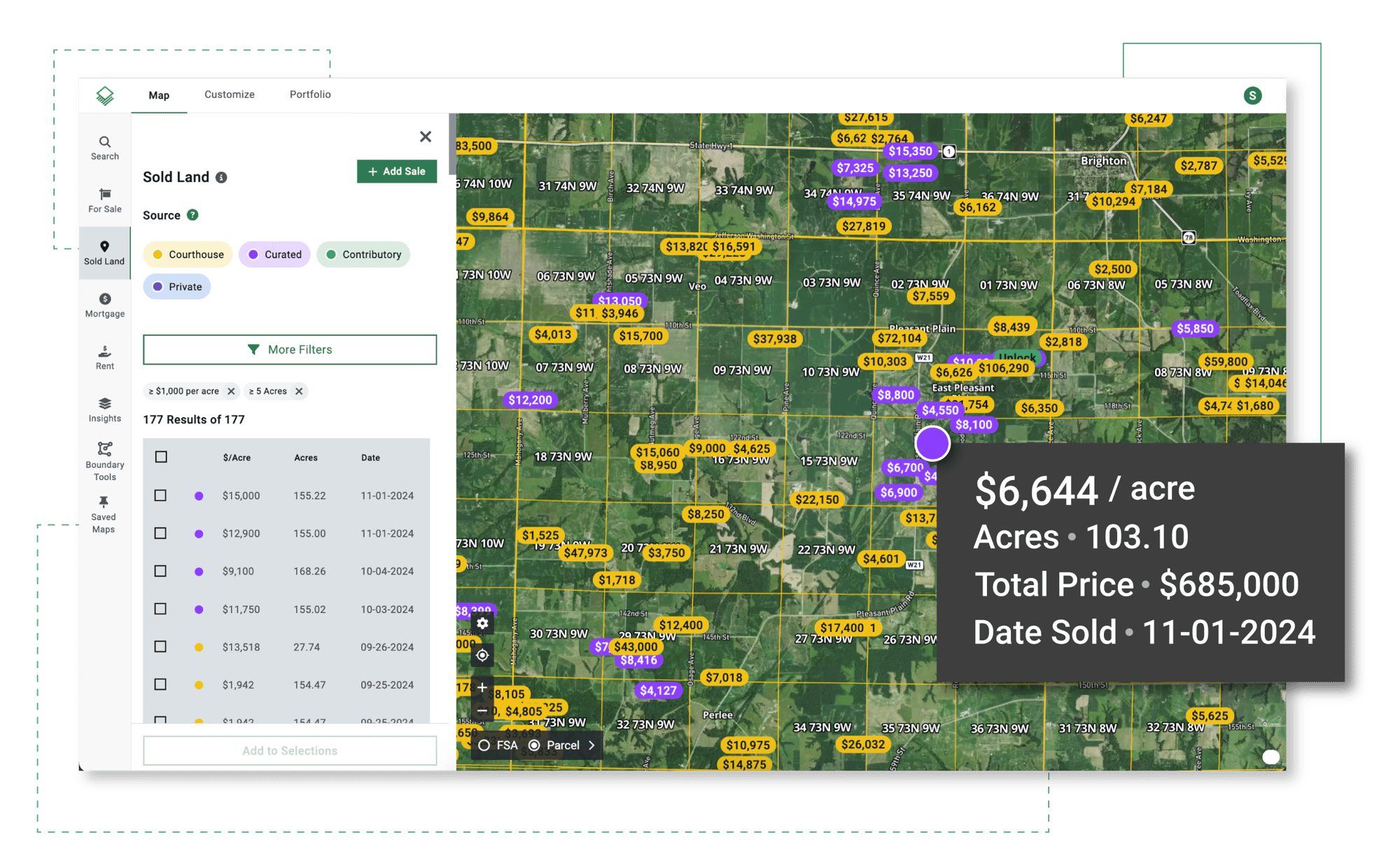 Another Sold Land Layer